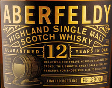 Charger l'image dans la galerie, Les5CAVES - Aberfeldy 12 ans d'âge Highland Single Malt Scotch Whisky 70cl