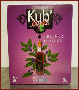 Les5CAVES - Liqueur Limoncello en Kubi myrte rouge 24° 3 litres
