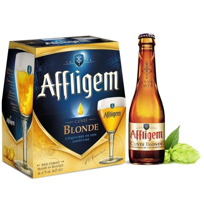 AFFLIGEM Pack de 6 Bieres blondes 6.7° - 25 cl