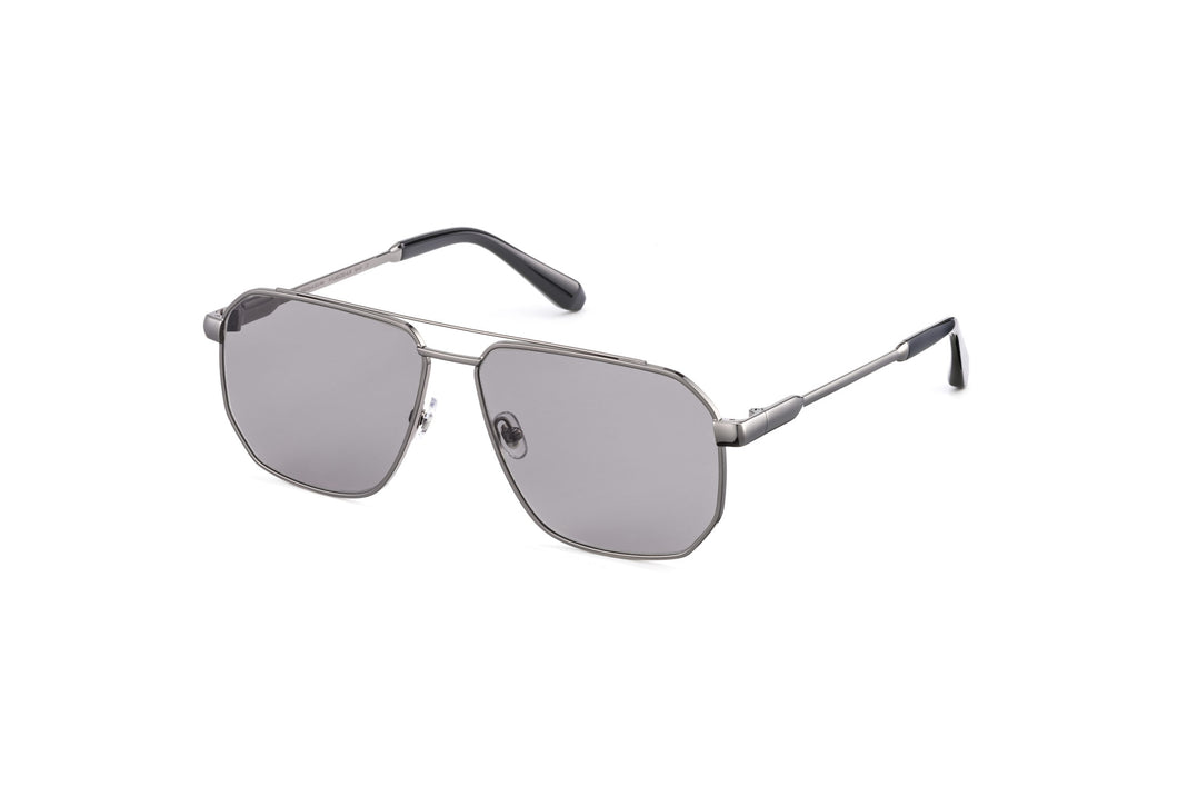 Lunettes de Soleil Homme Authentique Gigi Barcelona ALEXANDER Argent brillant avec verres marron polarisés.