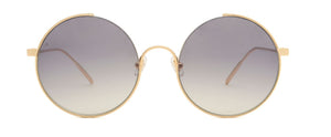 Lunettes de Soleil Femme Authentique GIGI BARCELONA modèle BALI  en métal Titanium Doré