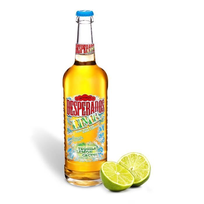 DESPERADOS LIME Biere aromatisée tequila / citron-citron vert / cactus - 65 cl