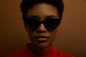 Lunettes de Soleil Femme Authentique Gigi Barcelona FLORENCE Acétate marron, verres CR39 marron et miel tortue et vert