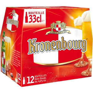 KRONENBOURG Pack de 12 Bieres - 4.2° - 33 cl