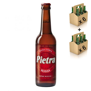 Pack x12 Bières Pietra Rossa 6° 12x33cl - bière Corse, France