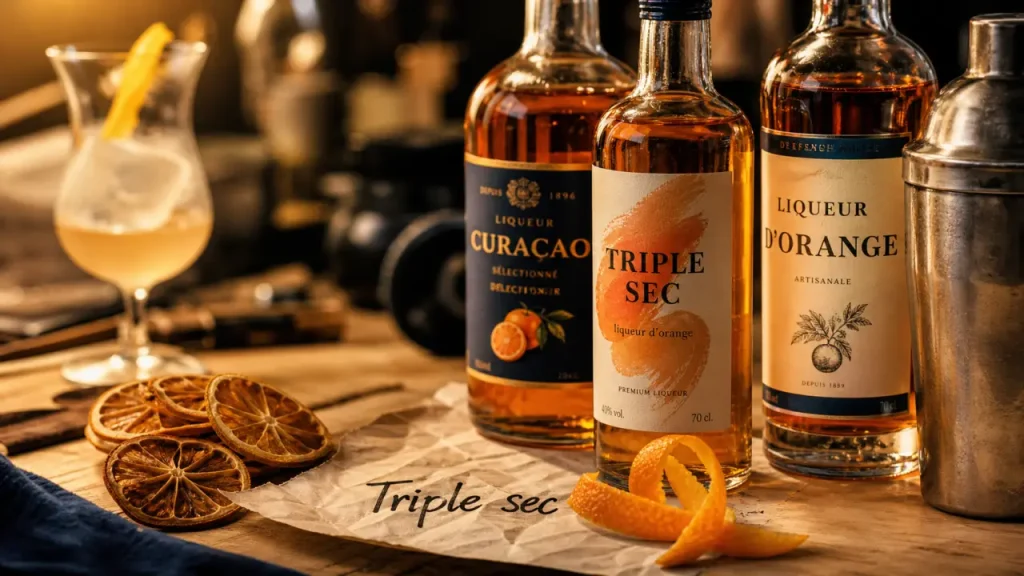 Triple sec : liqueur d’écorces d’orange, 40 % vol. et alliée des cocktails classiques