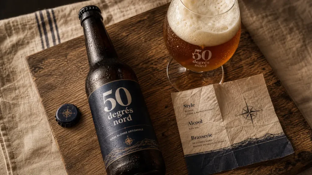 50 degrés nord bière : ce que l’étiquette révèle sur le style, l’alcool et le service