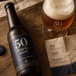 50 degres nord bière : étiquette révélant style, alcool et service