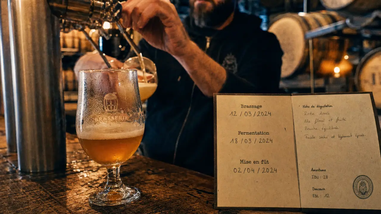 À la fût brasserie artisanale : verre embué et dégustation fraîche