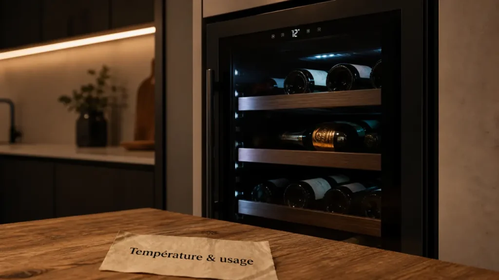 Cave à vin électrique : température stable, bonne capacité et erreurs à éviter