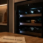 Cave à vin électrique encastrée, température stable et capacité
