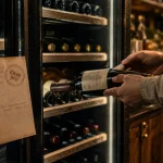 Cave à vin professionnel ouverte en arrière-bar, capacité réelle et choix