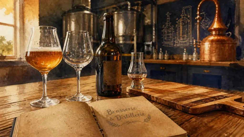 Brasserie artisanale et distillerie dans le Jura : le goût juste, sans folklore