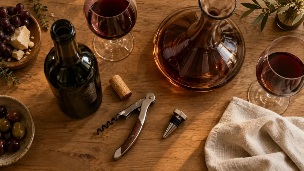 Accessoire vin : mieux vaut un outil adapté qu’un coffret surchargé