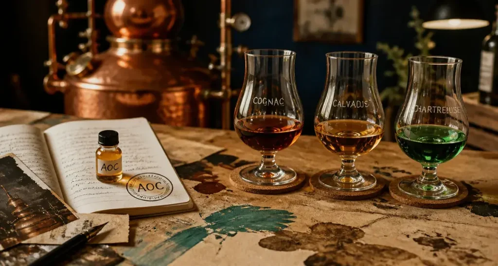 Spiritueux français : guide des alcools, liqueurs et eaux-de-vie incontournables