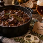 Angelus biere : carbonnade et chope ambrée