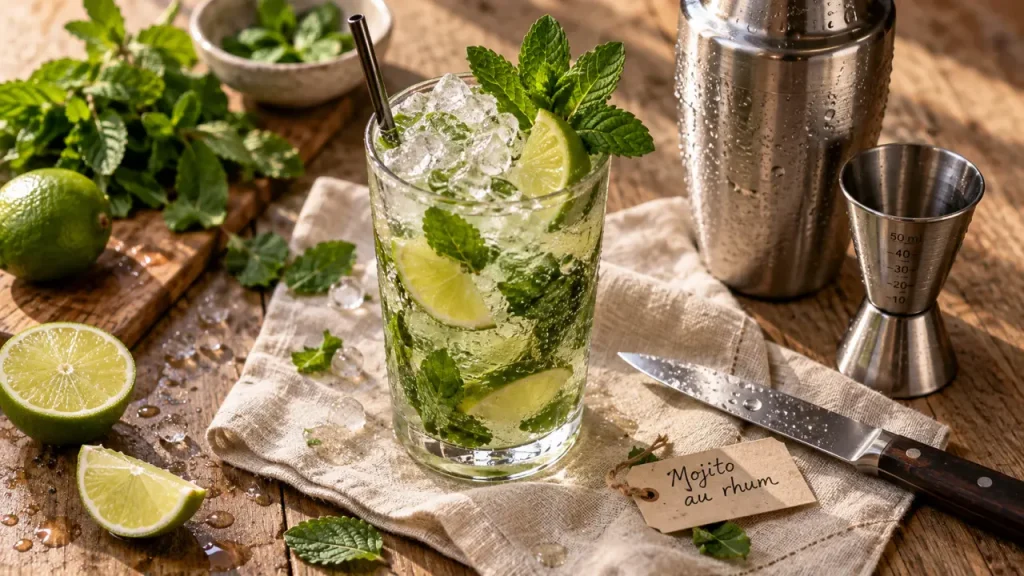 Cocktail au rhum blanc : 3 classiques, les bons dosages et le rhum adapté