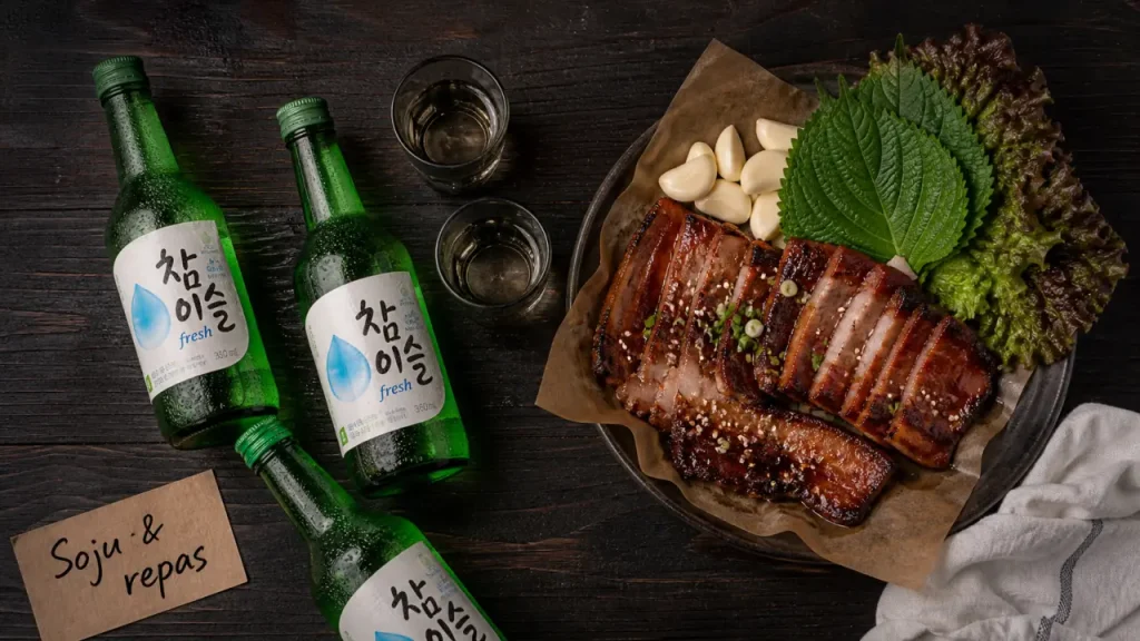 Soju alcool coréen : 20 %, bouteille verte et rituels à connaître