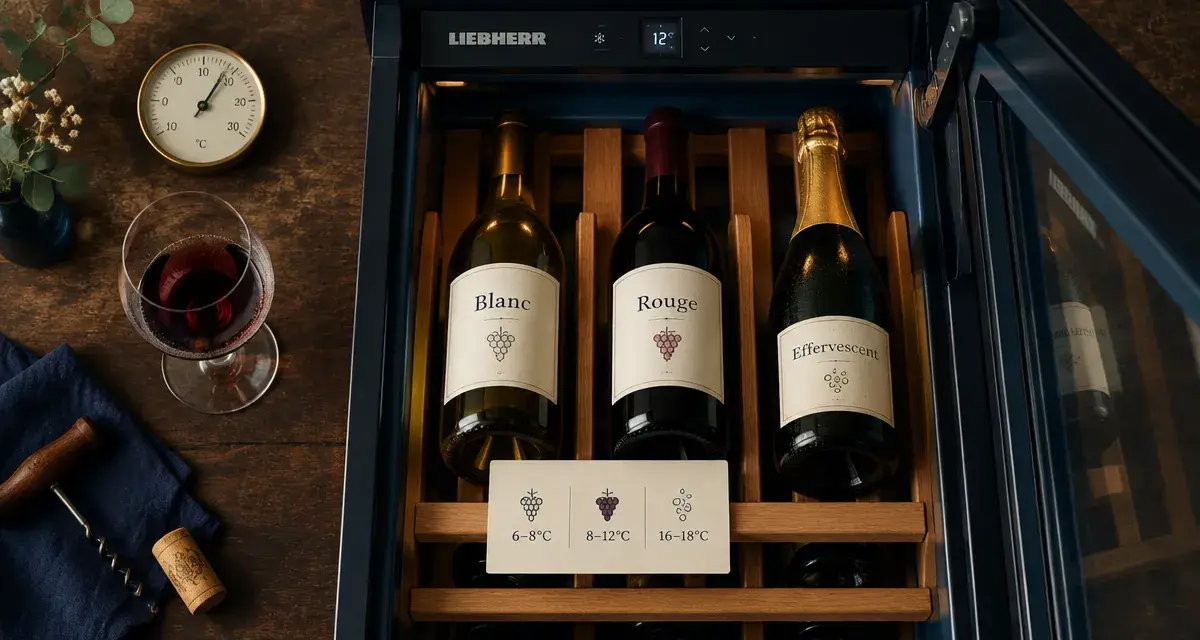 cave a vin liebherr multi-température : blanc rouge effervescent