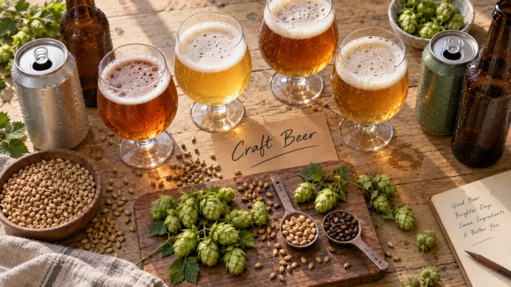 Craft beer : une bière de caractère, pas seulement plus houblonnée