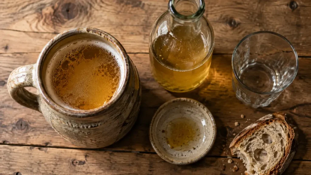 La Kellerbier, une lager trouble au malt expressif, servie entre 3 et 5 °C