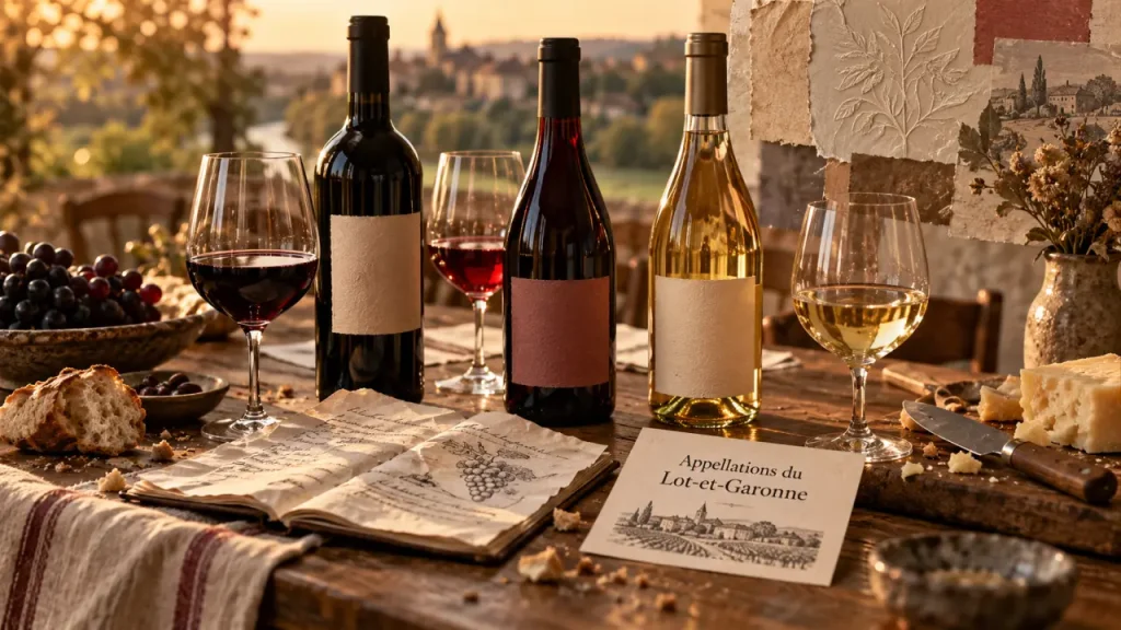 Meilleurs vins du lot et garonne : verres et bouteilles par appellations du Lot-et-Garonne