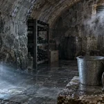 Ventiler une cave humide : deux grilles d’aération, hygromètre et condensation sur pierre.